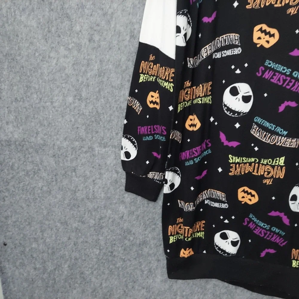 Disney‎ Women Pajama Dress S Nightmare Before Christmas Sweater Long Sleeve Jack - Picture 3 of 10
